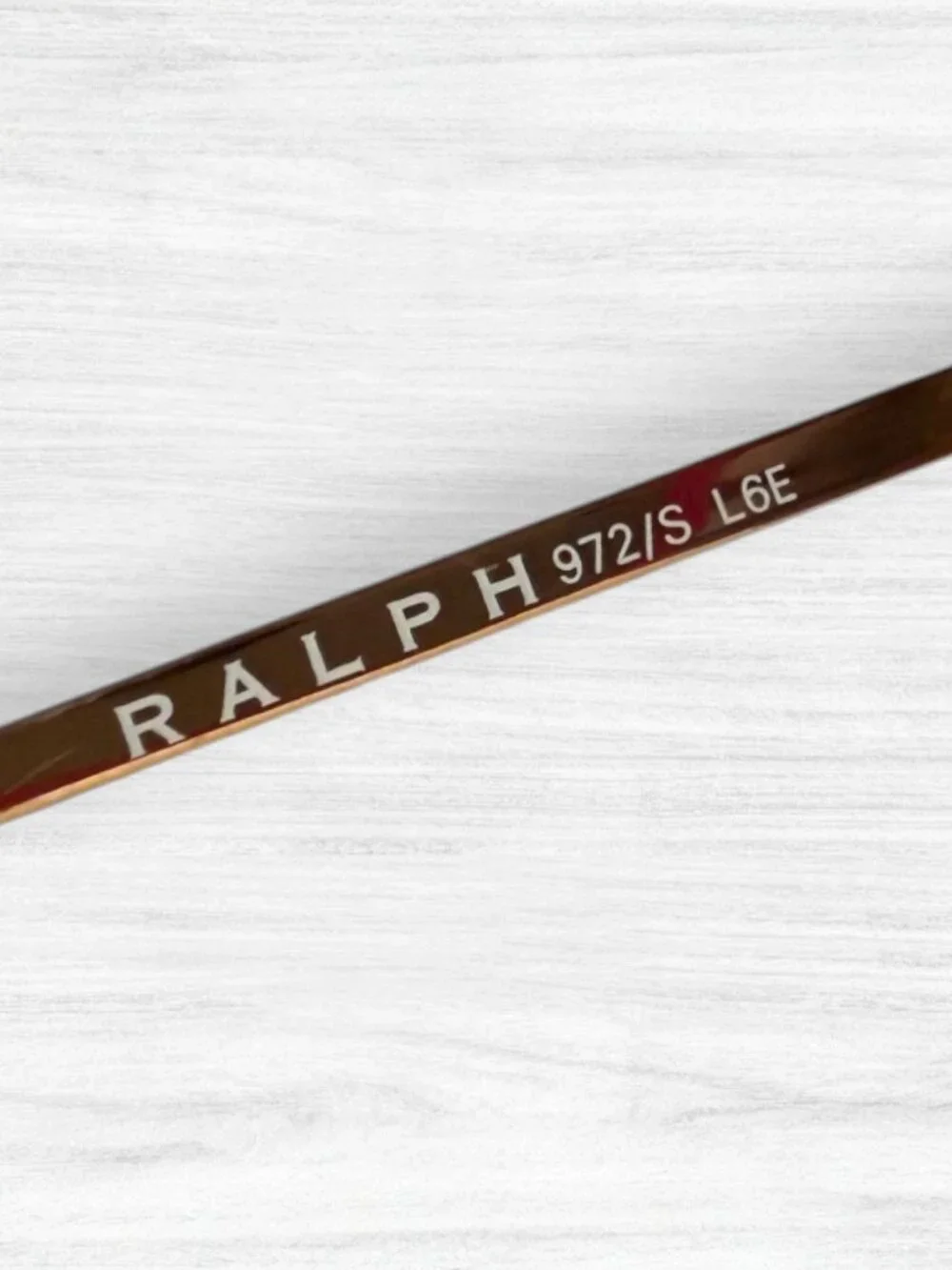 Ralph Lauren 972/S L6E Rimless Brown Gold Rectangle Eyeglasses Frames Y2K